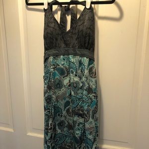 Athleta Tank Dress Size 8 Blue/Gray Cool Breezy